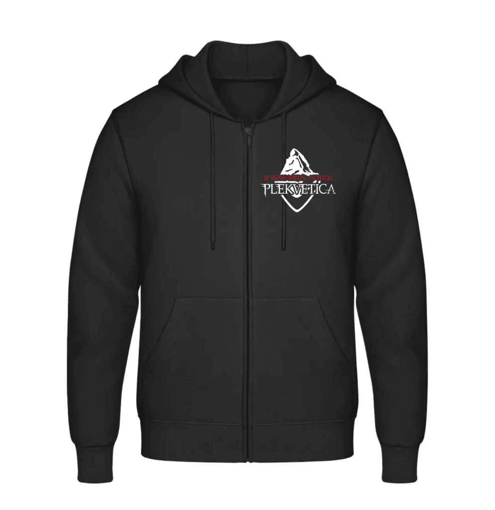 Zipper Hoodie – 10 Years Metal As Fuck